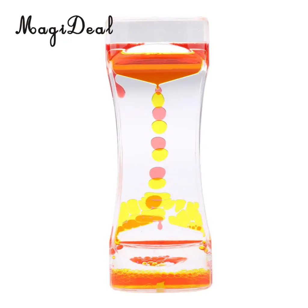 Acrylic Mix Color Liquid Timer Children Sensory Educational Time out Tool Home Room Office Desk Decor Novelty Friends Gift