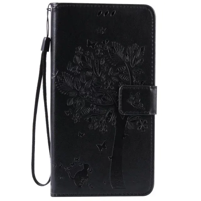 Colofrul Pattern Black Embossing Card Slot Wallet PU Leather Stand Flip Case Cover for LG Stylus 2 Plus K12 |