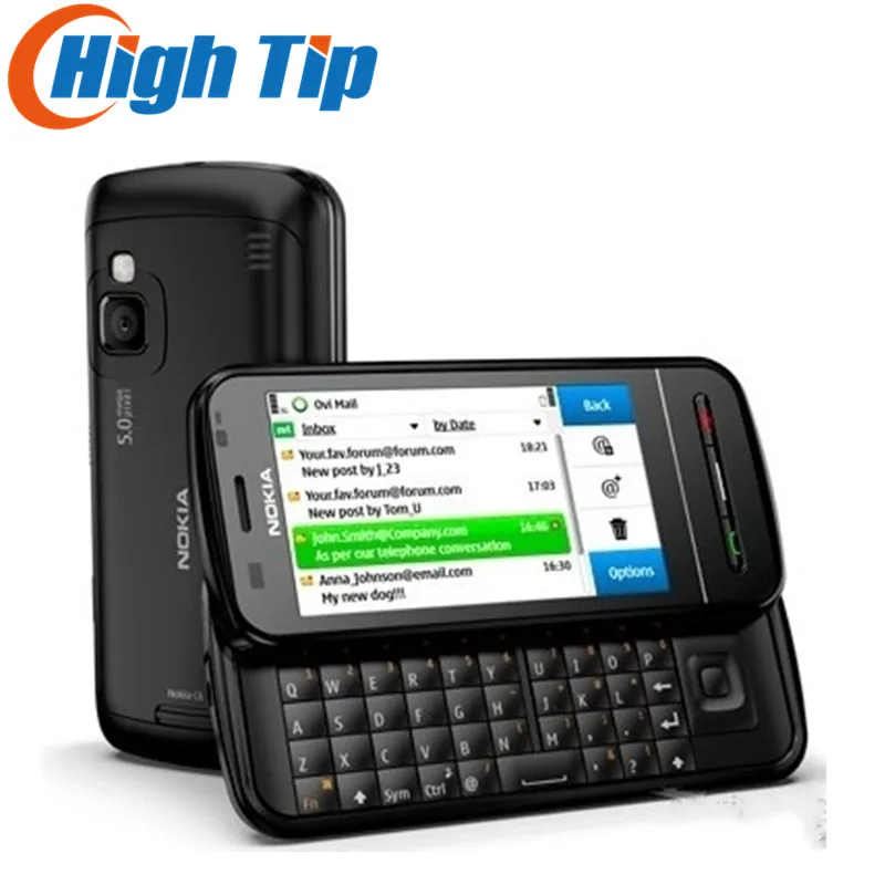 FREE SHIPPING ORIGINAL Nokia brand C6 Unlocked 5MP Touchscreen Support Russian Hebrew Polish menu Cell Phone