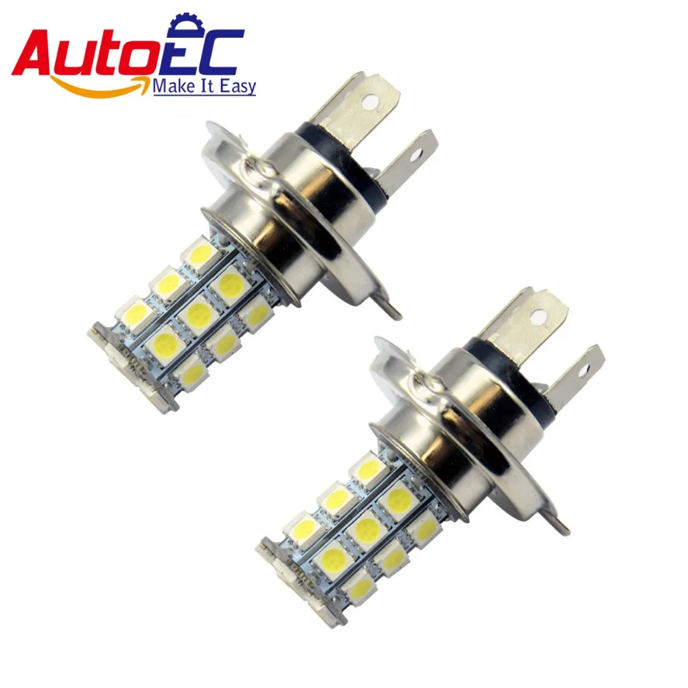 AutoEC 100 X H7 18 SMD 5050 белый светодиодный фар авто передние противотуманные светодиодный DRL дневного света дальнего света 12 В белый# LJ10