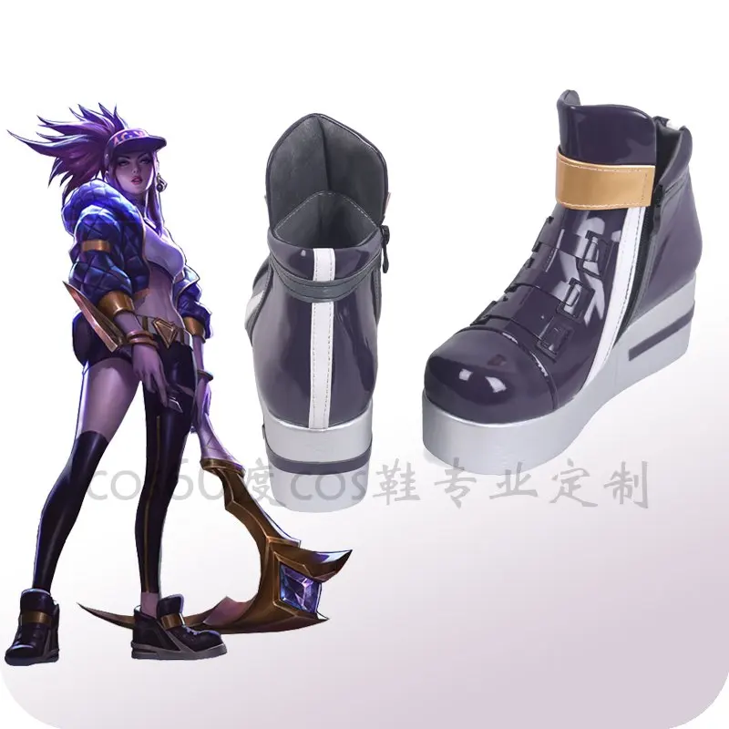 Игра LOL KDA Akali косплей женская обувь K/DA Cos | Тематическая одежда и униформа