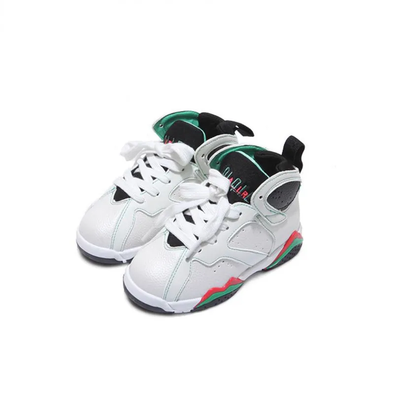 

Children Sport Shoes Leather Boys Girls children good quality casual shoes Sneakers black Red color Comfortable Kids Flats Shoes
