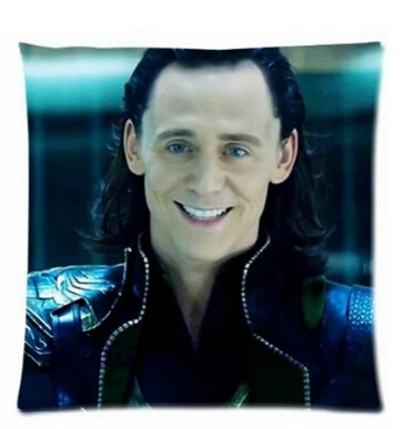 novelty gift diy pillow cover married birthday gift Funny Tom Hiddleston  Loki Poster 45x45cm cushion pillow case|gift packet|case cablecase of wine  gift - AliExpress
