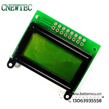 

RT0802A Character 8x2 LCD Display Module Green 5V Black Character/ Green Backlight 1PCS
