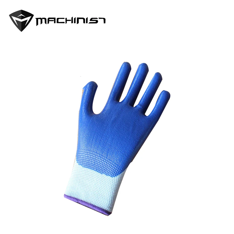 1pair Nylon Nitrile Gloves Car Auto Repair Gloves Oil proof Acid Alkali