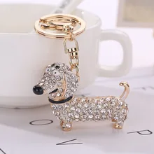 Fashion Dog Dachshund font b Keychain b font Bag Charm Pendant Keys Holder Keyring Jewelry For