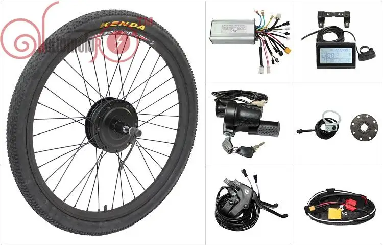 

Free Shipping 36V 350W 8Fun Bafang Front Hub Motor Ebike Conversion Kit Controller, Throttle, Brake For Electric Bicycle