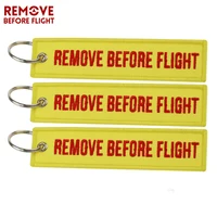 3pcs סט 3pcs / סר סט לפני שרשרות רכב תג רקמת Keychain טיסת מפתח רינג חפצי מפתח פוב אופנוע עבור מתנת תעופה (2)