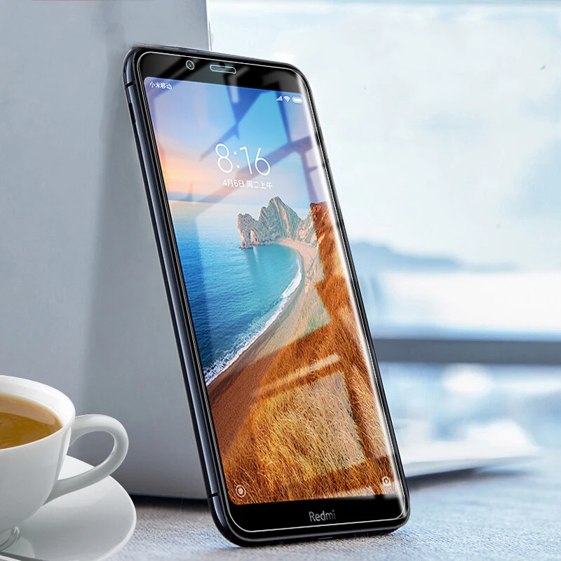 

Screen For Xiaomi Redmi 7A Tempered Glass 3D 9H Full Cover Clear Pantalla Front Screen Protector For Redmi 7A Phone Glass Film