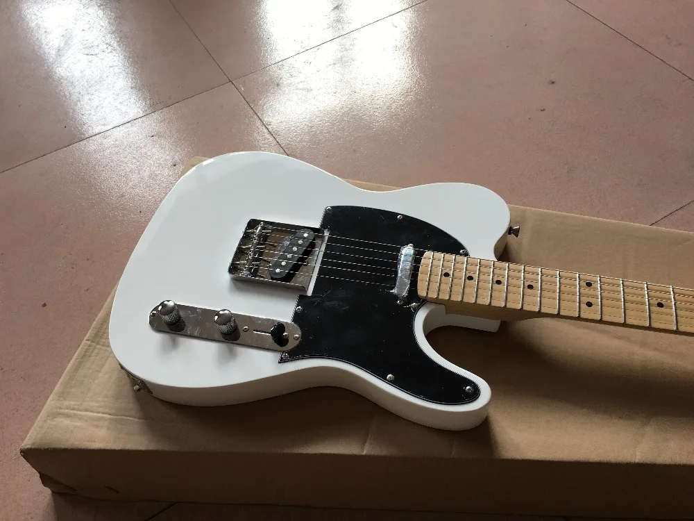 

Hot!!! white tel guitar, 22 frets maple Fingerboard Chinese guitar,high quality electric guitar