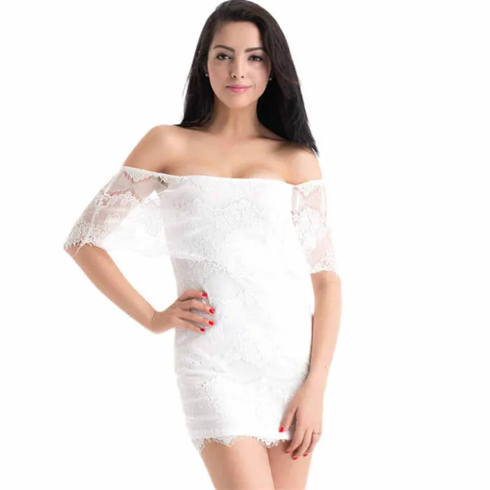 Stylish 2016 NEW font b Women b font Summer Bandage BodyCon Lace Evening font b Sexy