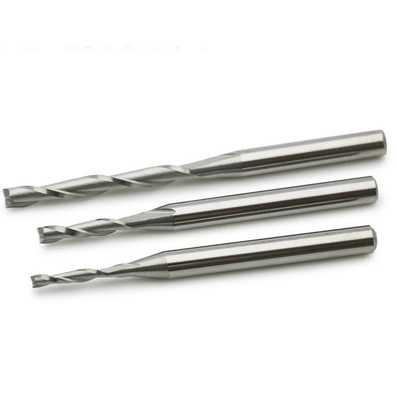 3.175mm SHK Wood cutter CNC Router Bits 2/two Flutes Spiral End Mills Double Flute Milling Cutter PVC | Инструменты
