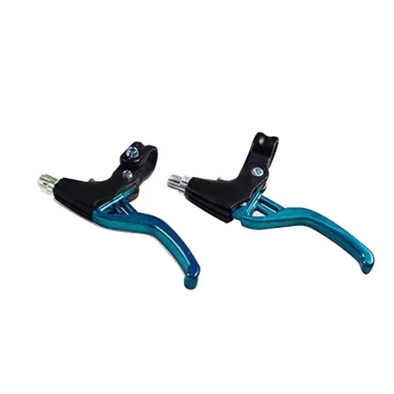Легкосплавная тормозные рычаги 2-Пальчиковый велосипед BMX 4 цвета - Цвет: Blue