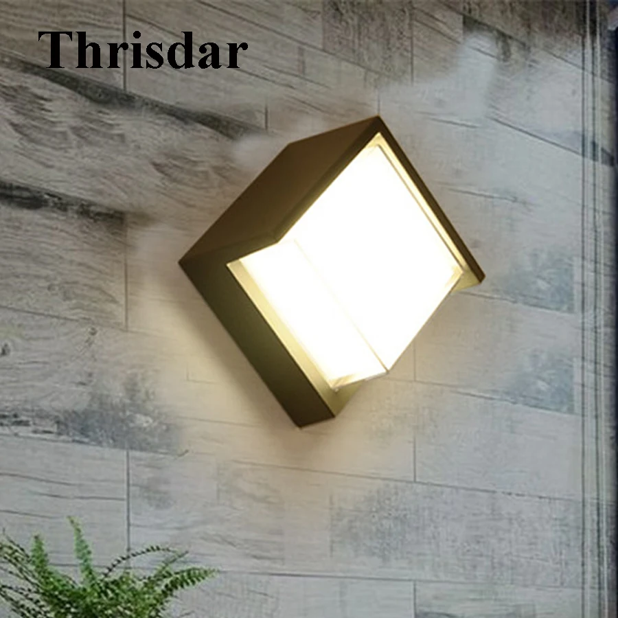 

Thrisdar 10W Waterproof Corridor Aisle Hotel Porch Light Outdoor Garden Patio Balcony Wall Light Villa Wall Exterior Home Light