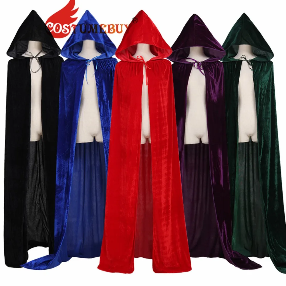 CostumeBuy capa de brujer a Medieval para mujer capa de terciopelo con 