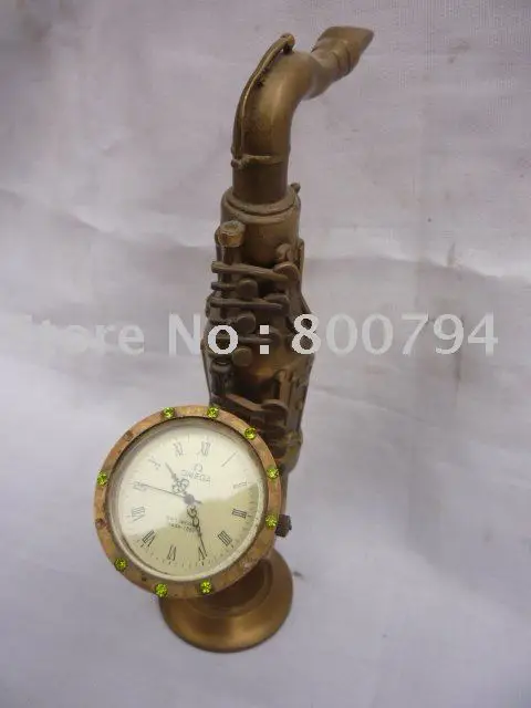 

Rare QingDynasty Atlantic Copper Mechanical Clock, 27cm*12cm