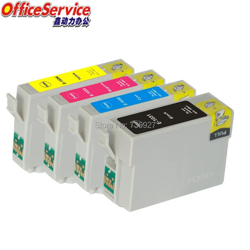 Совместимый чернильный картридж T1031 T1032 T1033 T1034 для принтера Epson Stylus office T40W TX550W TX600FW