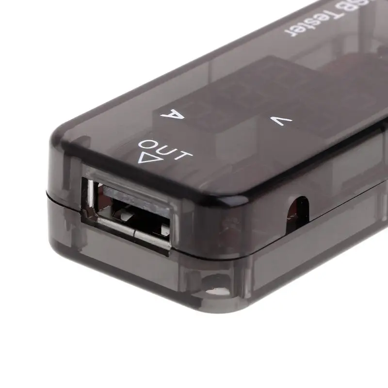 USB Charger Tester Double Row Shows USB Current Voltage Charging Detector Mobile Power Current and Voltmeter Ammeter Voltage