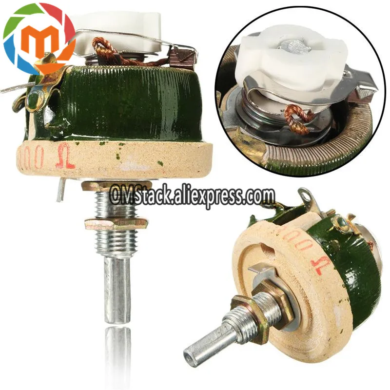 Natural cooling 25W 300 OHM High Power Wirewound Potentiometer Rheostat