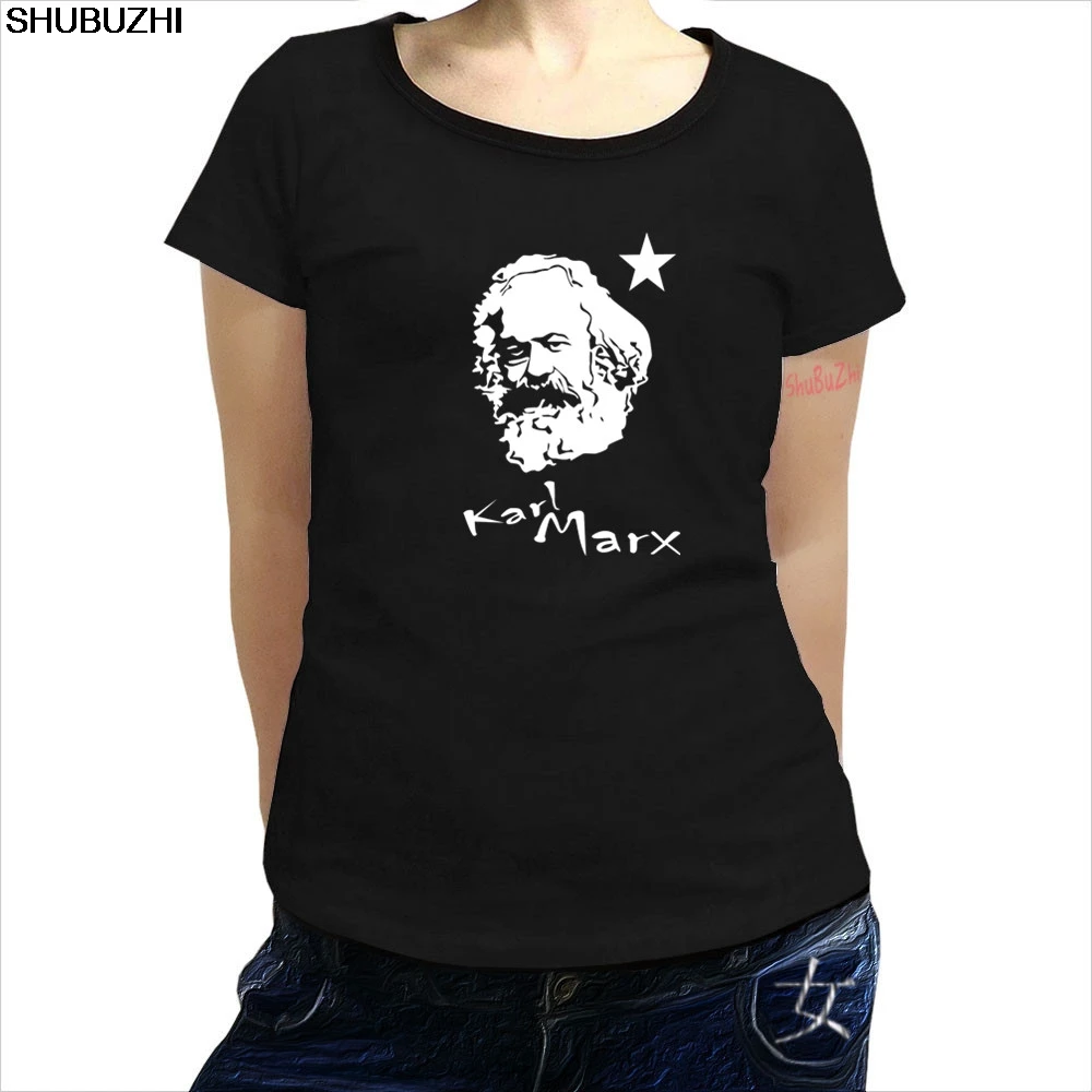

summer fashion women t shirt KARL MARX che guevara russia NEW shubuzhi Women T SHIRT casual short sleeve cool TOP sbz1369