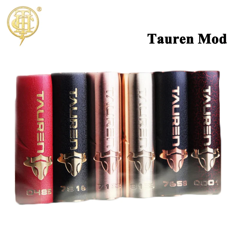 

Original THC Tauren Mech Mod Electronic Cigarette Mechanical mod support single 18650/20700/21700 Battery Support Tauren RDA