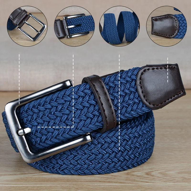 1 Pcs Strength Carabiner Lock Military Equipment Tactical Belt Stretch Braided Elastic Buckle Thicken Belts Climbing Accessories
