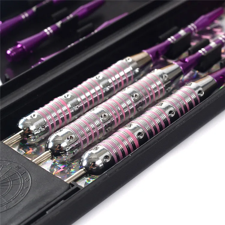 New CUESOUL 3pcs 23g 15.5cm Professional Steel Tip Darts With Needle Alloy Alu Dart Shaft Pink PET Flight|dart pink|darts sporttip remover |