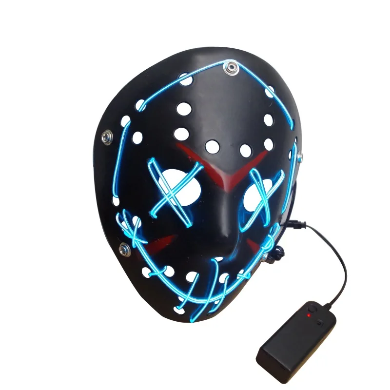 Вечерние маска загораются неоновые череп светодиодный маска для Хэллоуина вечерние концерт страшно для вечеринки Играть день серии маски для год