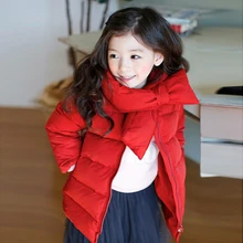 Unisex Kids Winter Parka Warm Coat for Girl 2016 Winter Kids Warm Parka O neck Thick