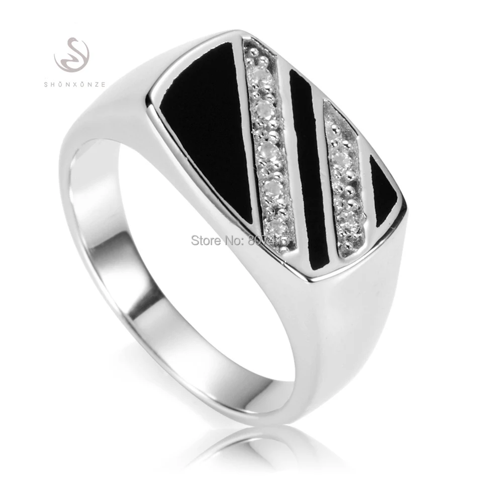 Eulonvan vintage mužský prst 925 mincovních stříbrných prstenů pro muže, černé pryskyřičné šperky a doplňky S-3777 velikost 7 8 9 10 11 12 13