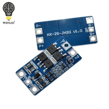 

WAVGAT 2S 10A 7.4V 18650 lithium battery protection board 8.4V balanced function/overcharged protection