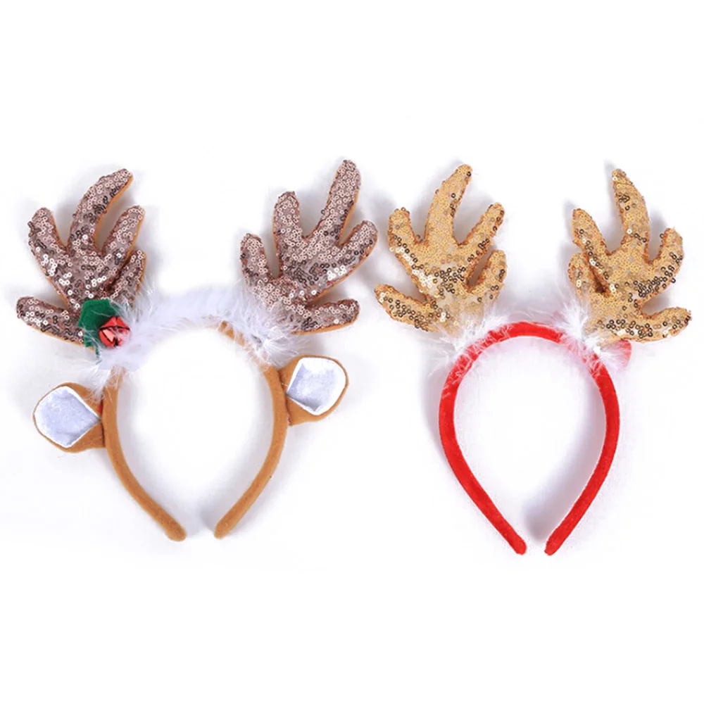 Large Elk Antlers Headband Headwear Hair Hoop Headwear For Halloween ...