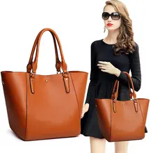 Hohe Qualität Leder Frauen Tasche Eimer Umhängetaschen Feste Große Handtasche Große Kapazität Top-griff Taschen Herold Mode Neue eingetroffen