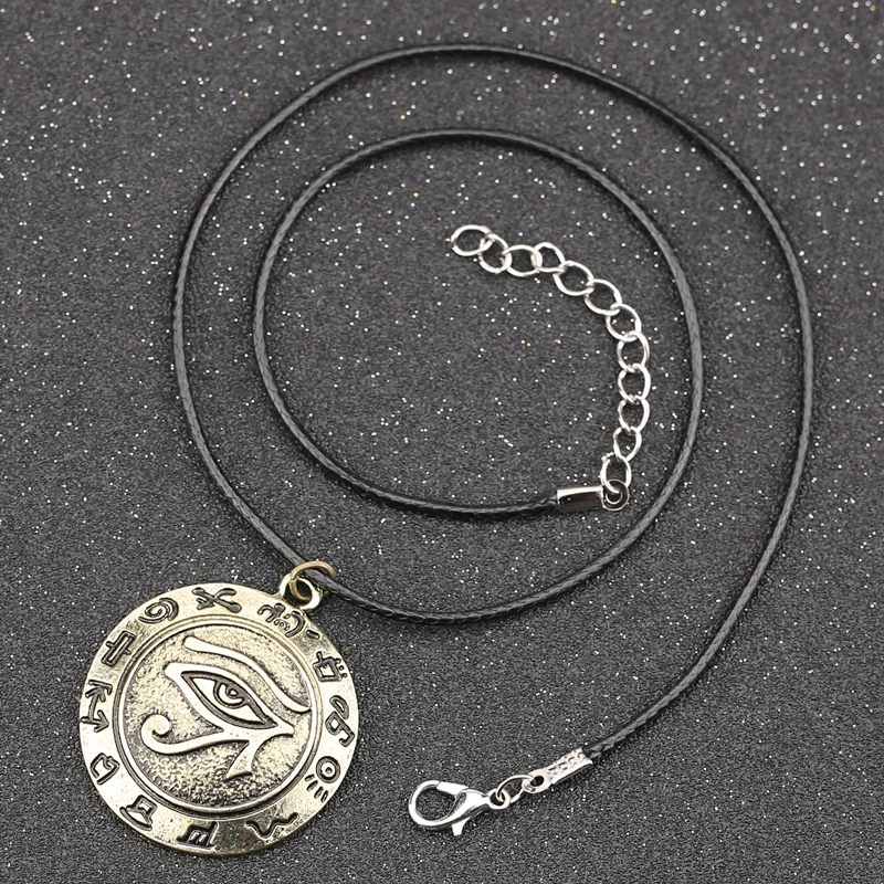 Ожерелье "глаз Хоруса" Wedjat амулет в виде глаза древнеегипетская религия символ винтажный Ретро кулон торговля