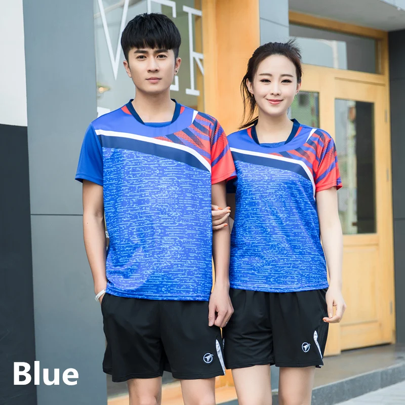 Mens Table Tennis Clothes Short Sleeve 