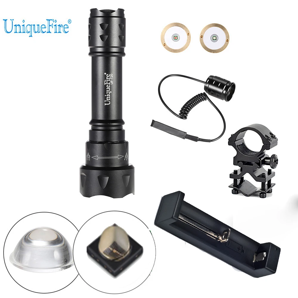 UniqueFire T20 OSRAM IR 940NM LED Flashlight 38mm Convex Lens Infrared Light Torch 3 Mode Kit Set For Night Hunting UniqueFire T20 OSRAM IR 940NM LED Flashlight 38mm Convex Lens Infrared Light Torch 3 Mode Kit Set For Night Hunting