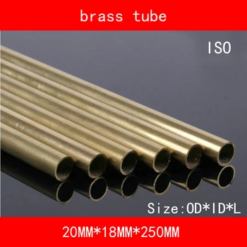 

H62 Brass Tube Copper Seamless Pipe OD*ID*Length 20*18*250mm ASTM C28000 CuZn40 CZ109 C2800 Hollow Bar ISO Certified