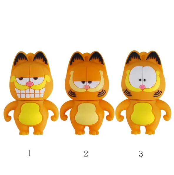 Garfield usb флеш-накопитель мультяшный 64 ГБ 128 8 16 32 карта pendrive креативный диск для