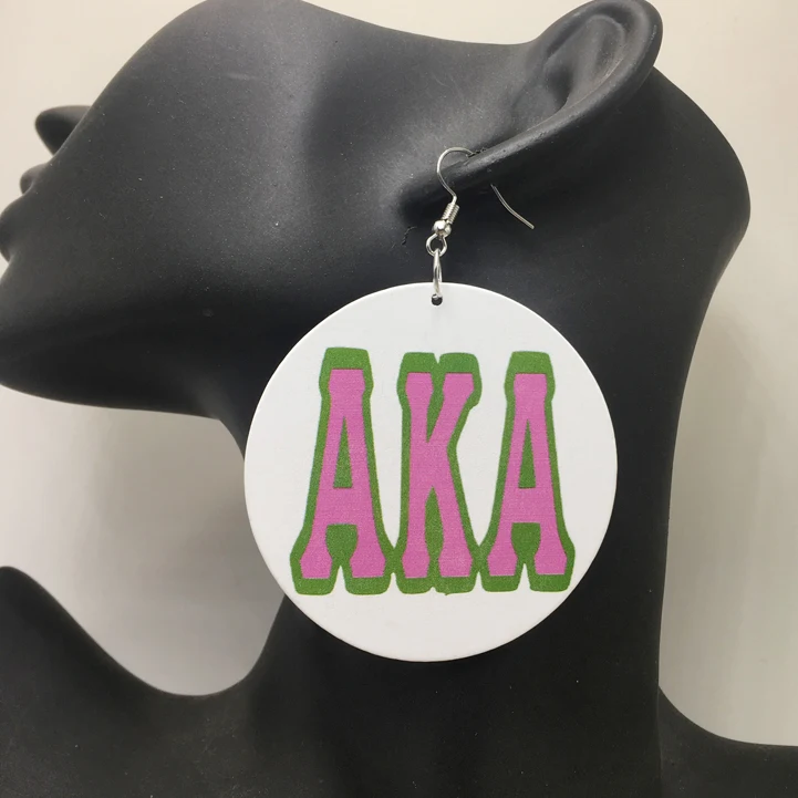 

Free Shipping! Printing AKA Wooden Earrings