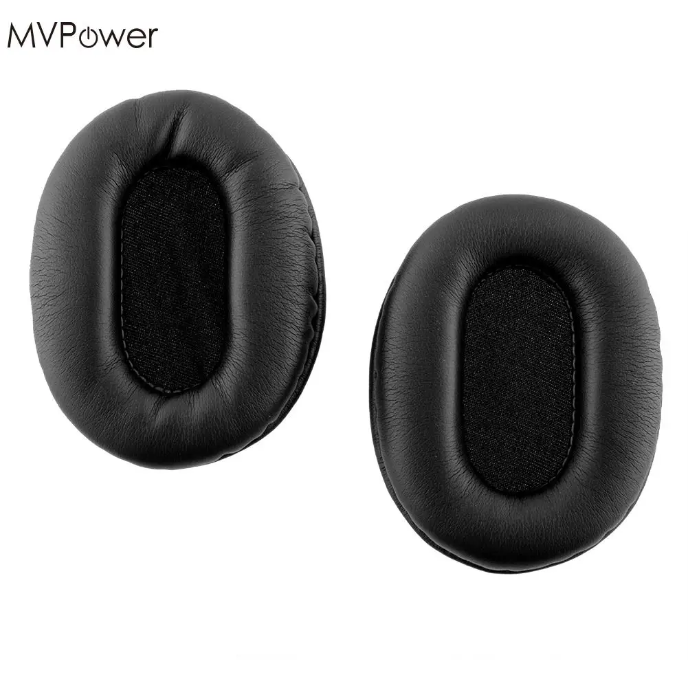 Оригинальные сменные кожаные амбушюры MVpower черные для ATH M50 M50S M20 M30 M40 2 шт.|ear cushion