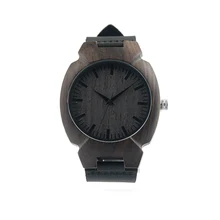 BOBO BIRD I11 Tortoise Shell Design Elegant Wooden Wrist Watches 100% Natural Ebony Wood Quartz Watches in Gift Box