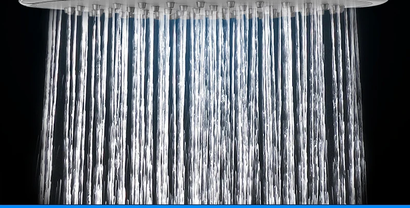 UFO Shower Head Showerhead Body Sprays Shower Head Round 8 Inch Ultra-Thin 2mm Bathroom Rain Shower Heads (2)