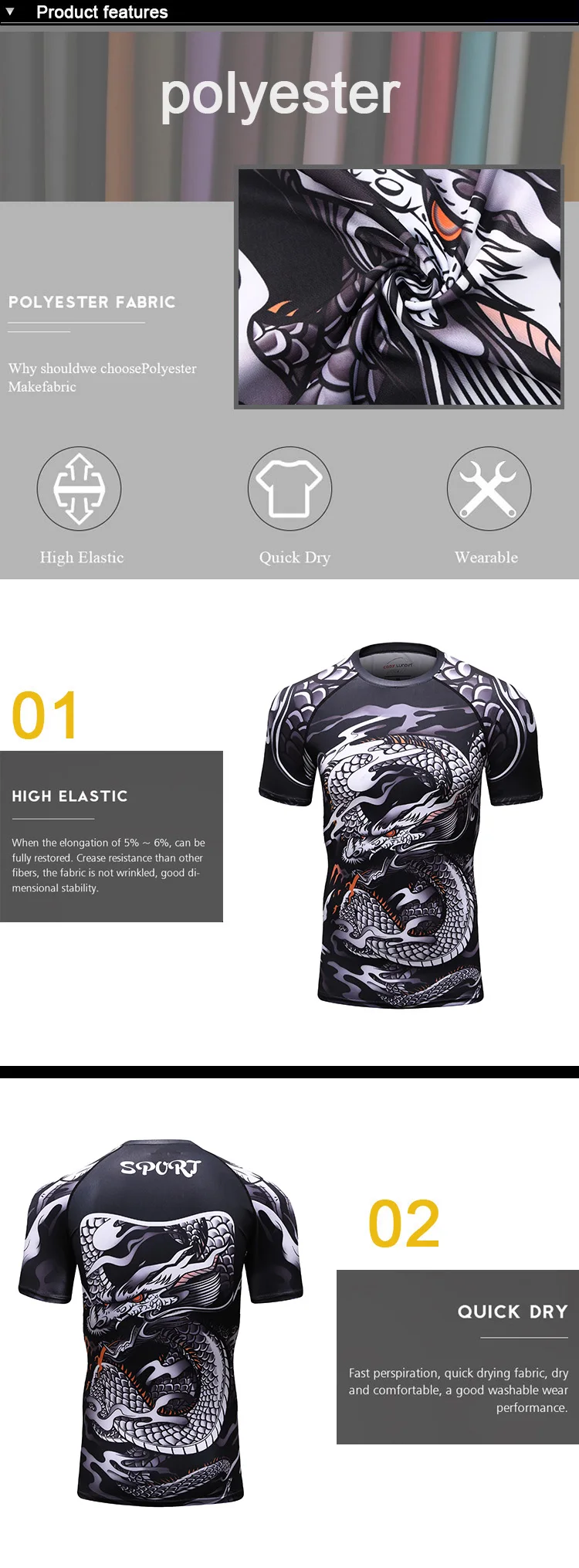 Новинка BJJ Рашгард Футболка мужская компрессионная футболка ММА фитнес мускул UFC Fight TOP Muay тайские футболки джиу джитсу облегающая одежда