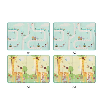 

180cm*200cm Infant Baby Foldable Play Double-sided Mat Thickened Home Baby Room Splicing Child Climbing Mat