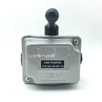 

AC500V 15A 3 Phase Manual Forward Reverse Cam Starter Combination Switch