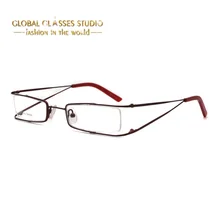 Маленькие лицо леди легкий вес чистые линзы красные очки Рамка очки для коррекции зрения в оправе 5010-красный