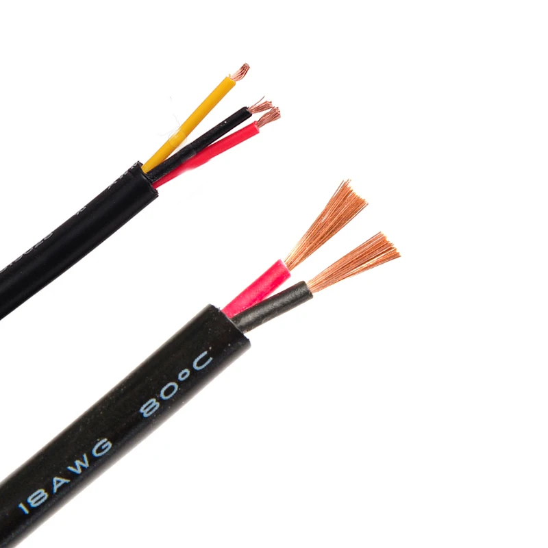  18AWG Electric White Black Extension Wire LED power Cable 2/3 Pin for outdoor led garden lamps floo - 32953979585
