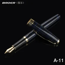 1 шт. Baoer 388 синий и золотой металлический зажим авторучка 0,5 мм Роскошные чернильные ручки для офиса письма школьные принадлежности