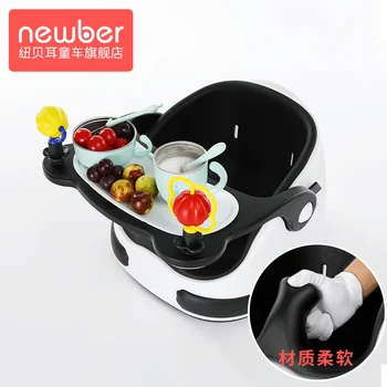 

Baby dining chair children eating seat foldable portable baby game chair multi-function learning baby table