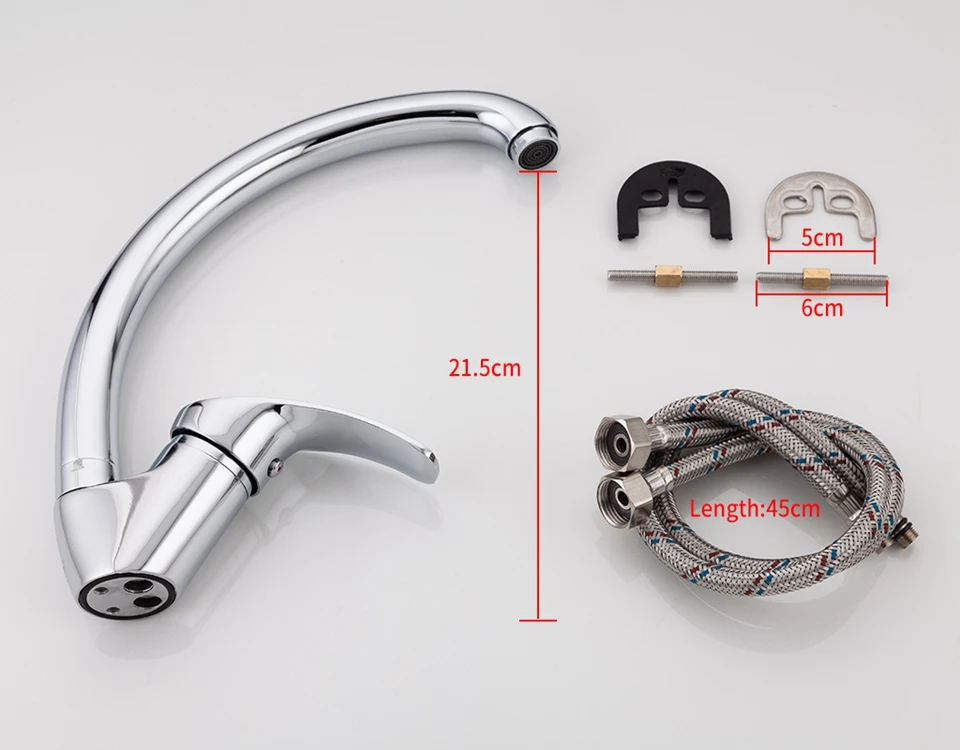 FRAP Solid Kitchen Mixer Cold and Hot flexible Kitchen Tap Single lever Hole Water Tap Kitchen Faucet Torneira Cozinha F4136-B
